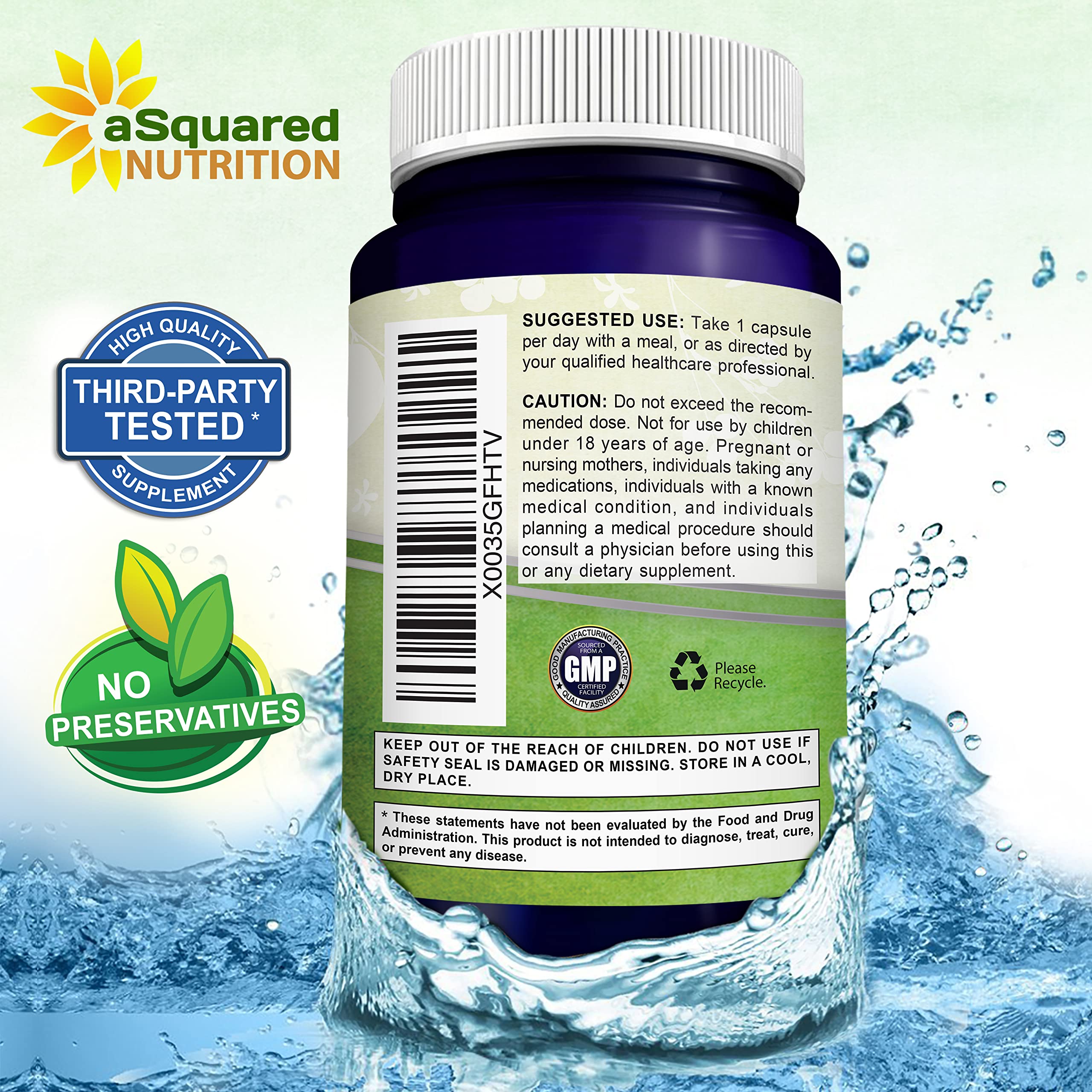 aSquared Nutrition manzanilla y cápsula ilustrando origen botánico