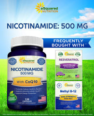 aSquared Nutrition polvo de CoQ10 en cuchara destacando pureza y mezcla