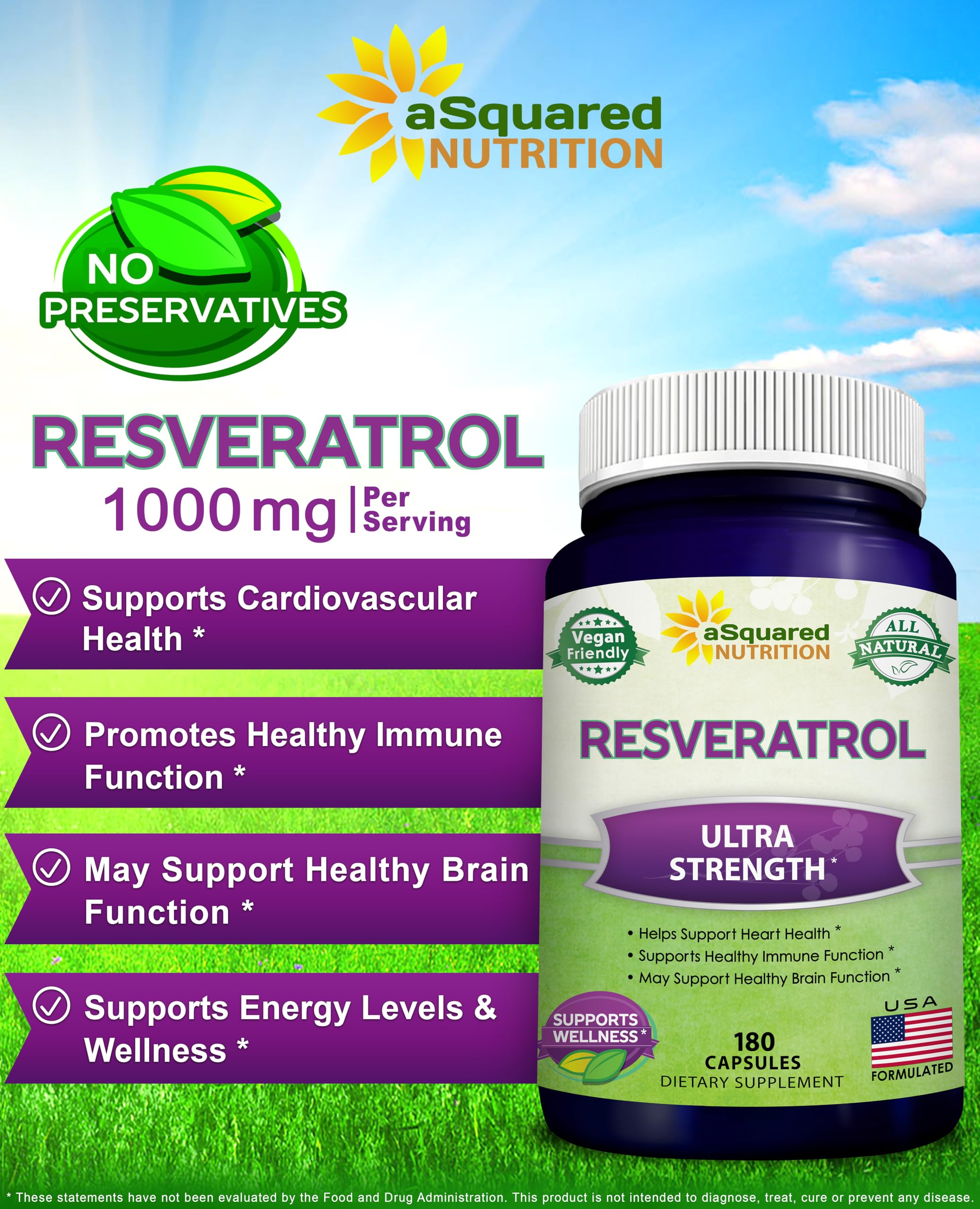 aSquared Nutrition polvo de resveratrol en primer plano, pureza visible