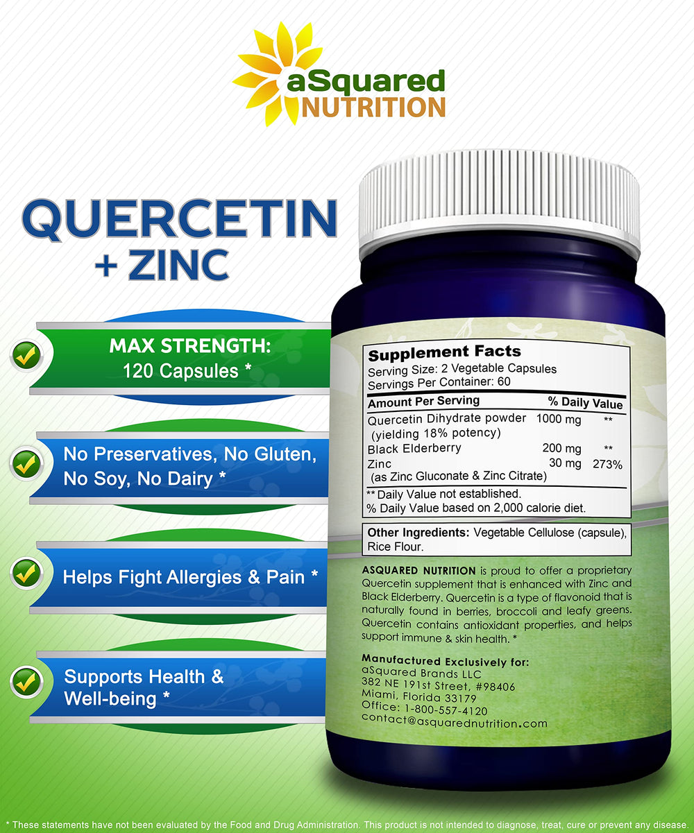 aSquared Nutrition polvo de quercetina acercamiento que destaca pureza