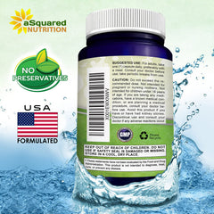 aSquared Nutrition polvo de quercetina en cierre transparente, destaca textura pura