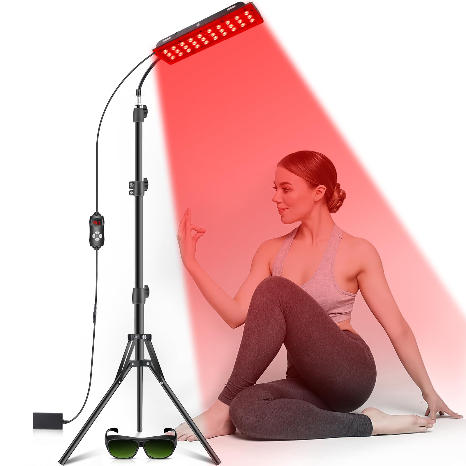 Astarexin panel frontal mostrando LEDs 660nm y 850nm para terapia eficaz