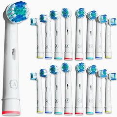 Aster Dental Care paquete frontal de 16 cabezales, recambio práctico y económico