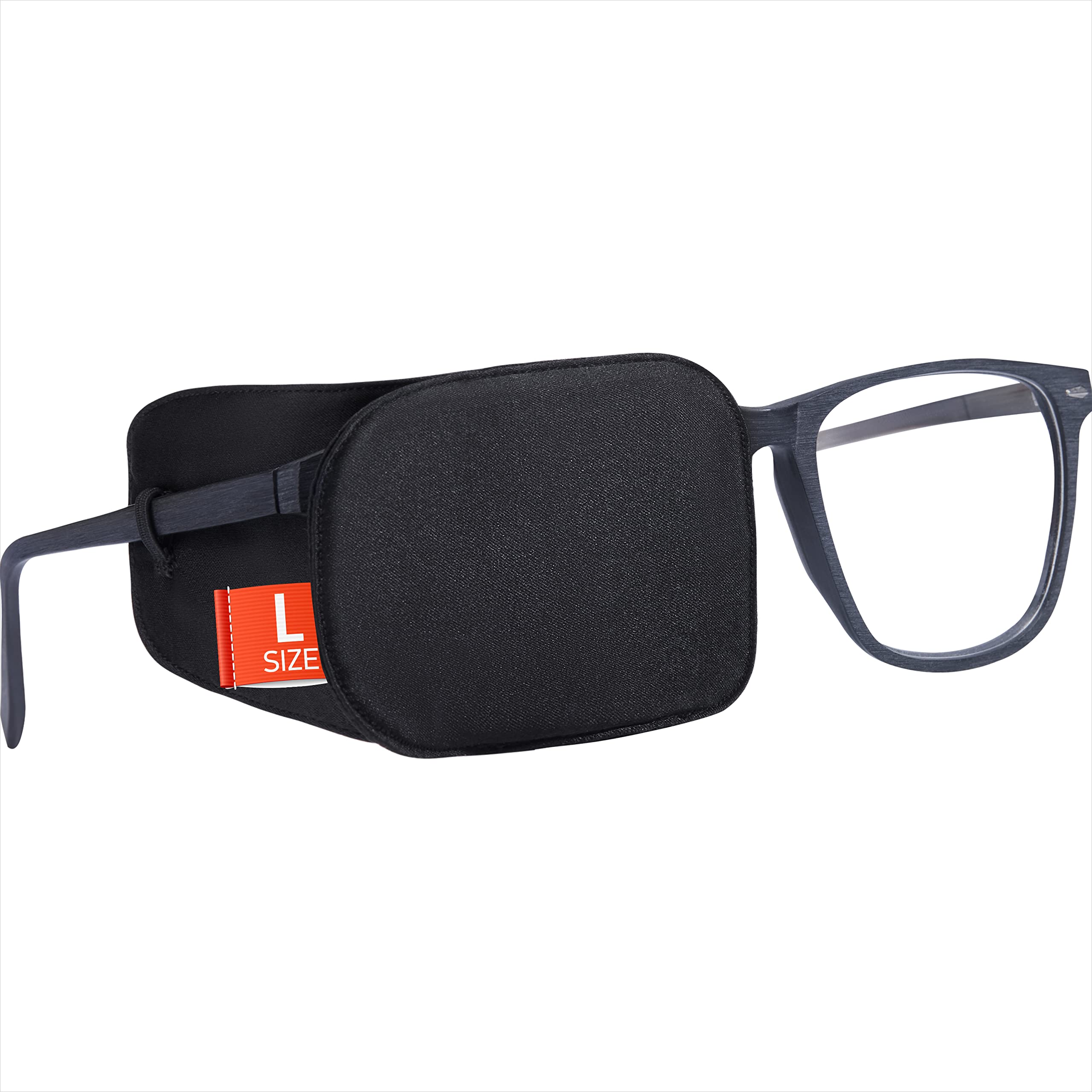 Astropic parche frontal sobre gafas mostrando cobertura cómoda