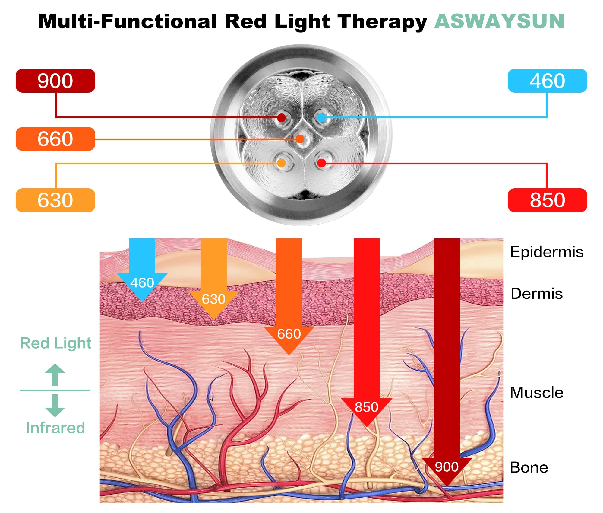 aswaysun tamaño en mano para transportar y usar en cualquier lugar
