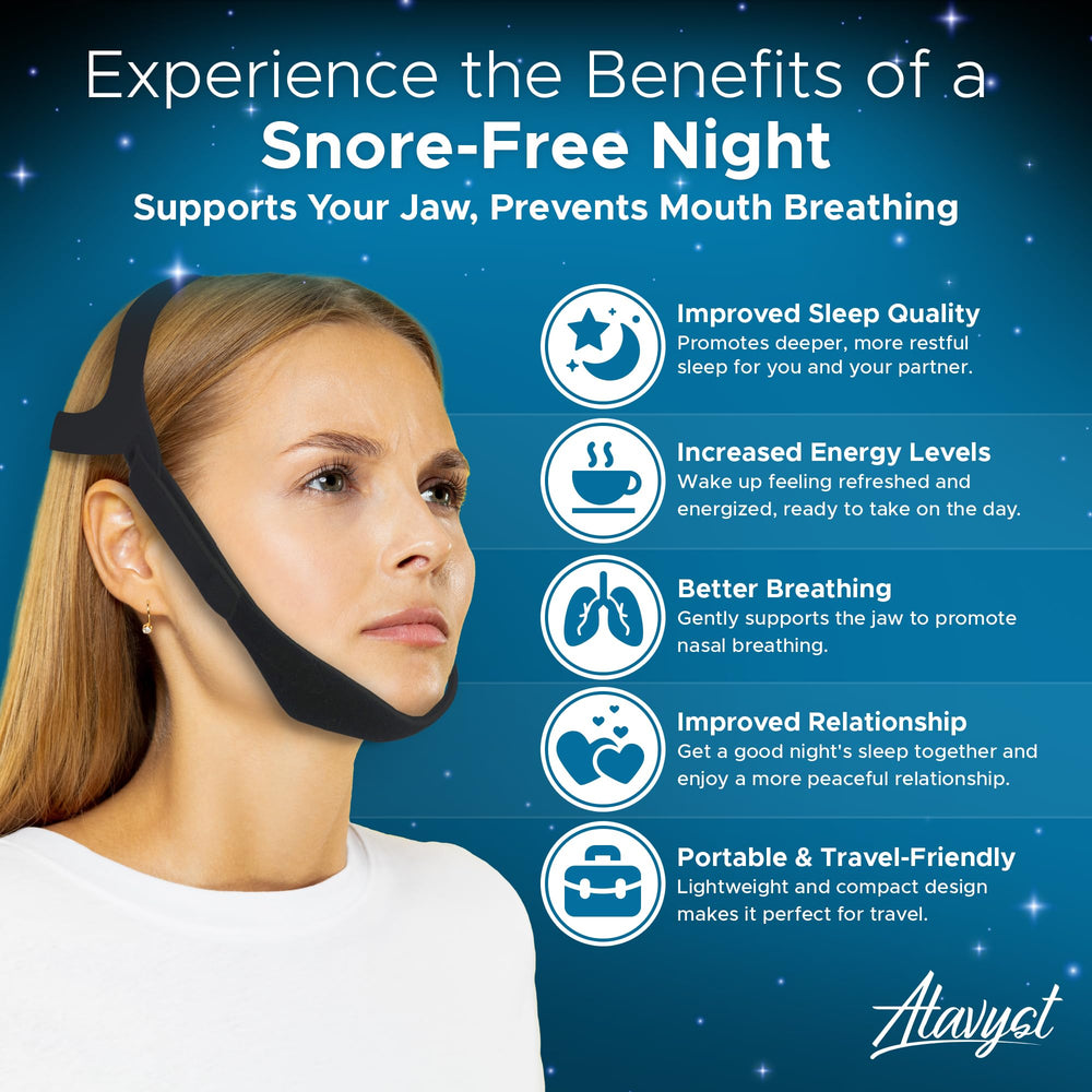 Atavyst en uso con mascarilla CPAP mantiene la boca cerrada eficazmente