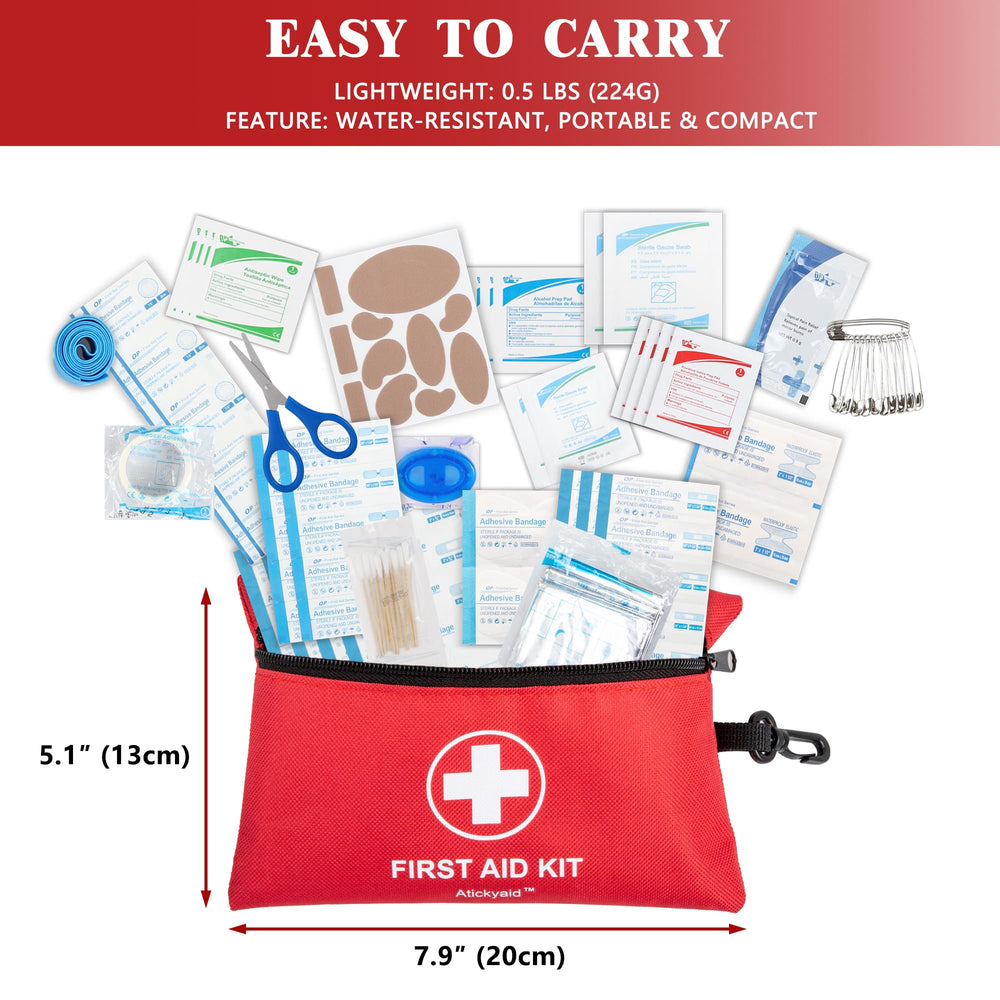Atickyaid interior con suministros organizados para atención inmediata