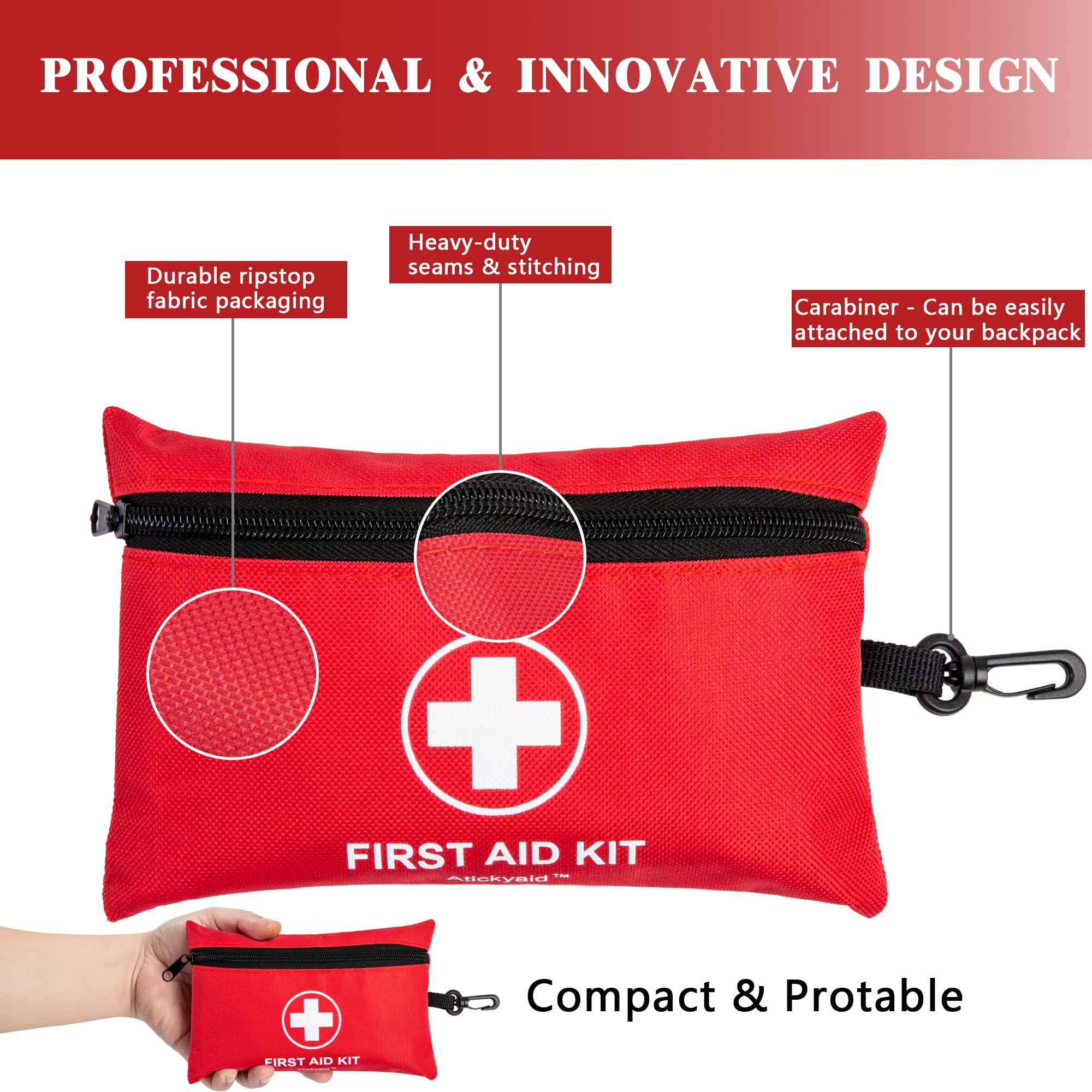 Atickyaid detalle del nylon impermeable que protege los insumos