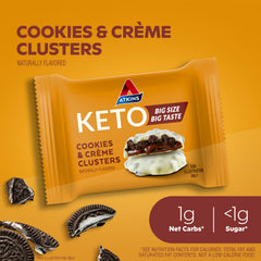 Atkins pieza individual abierta mostrando recubrimiento cremoso y atractivo