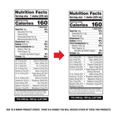 Atkins etiqueta nutricional destacando proteína y bajos carbohidratos
