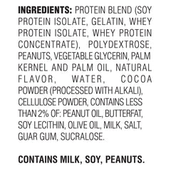 Atkins etiqueta nutricional legible para verificar carbohidratos y alérgenos antes de comprar