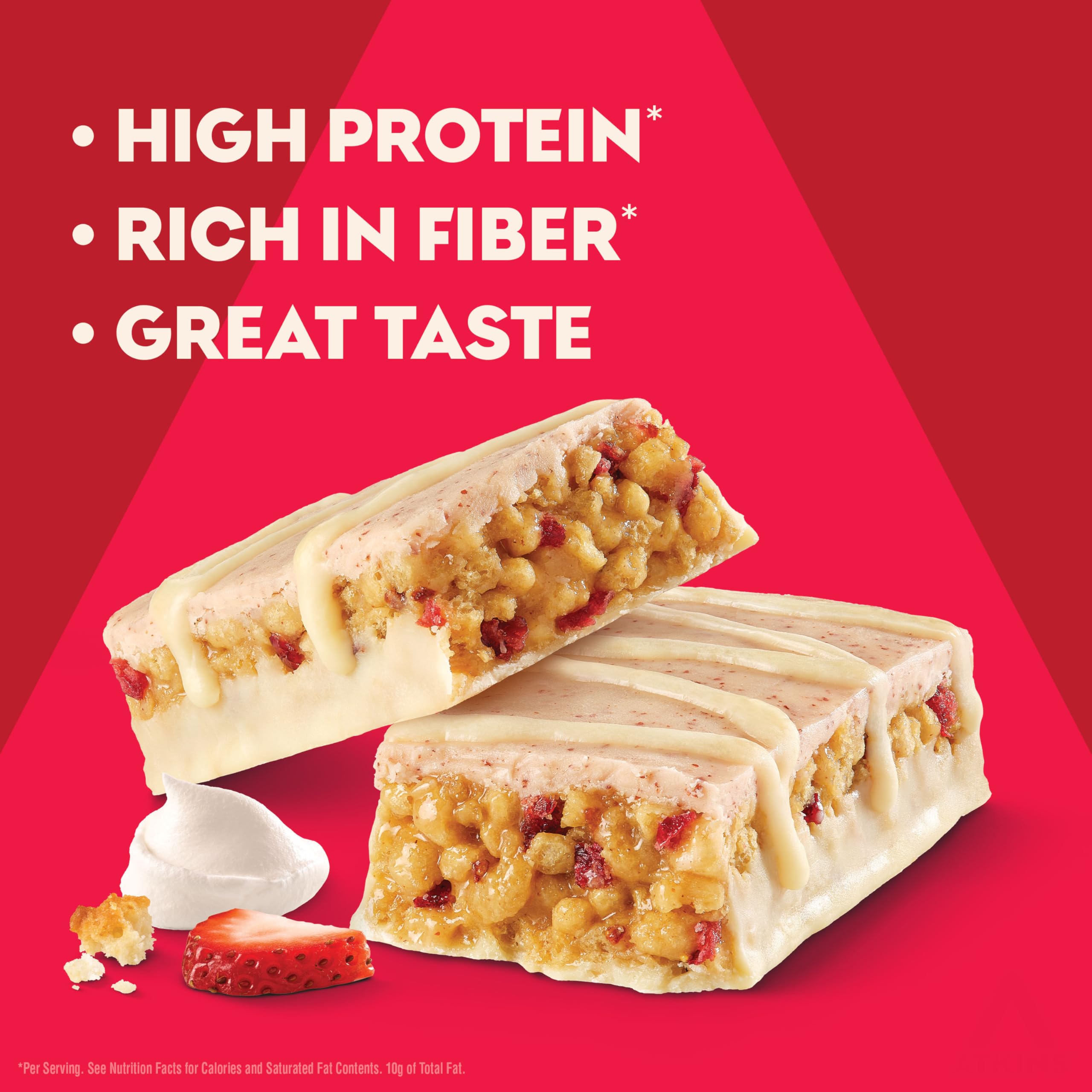 Atkins barra abierta exhibiendo relleno y aspecto apetecible