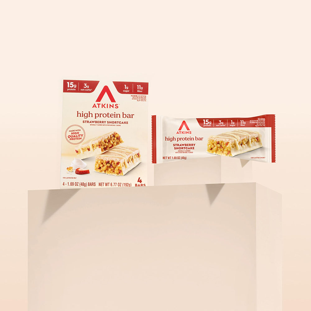 Atkins barra en escena cotidiana para snack práctico y proteico