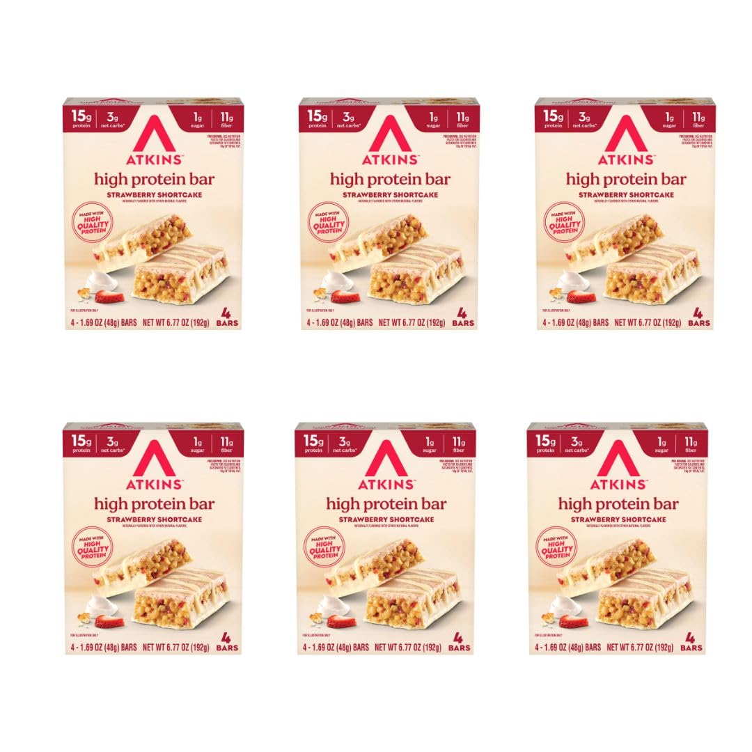Atkins empaquetado frontal mostrando sabor y ventajas keto