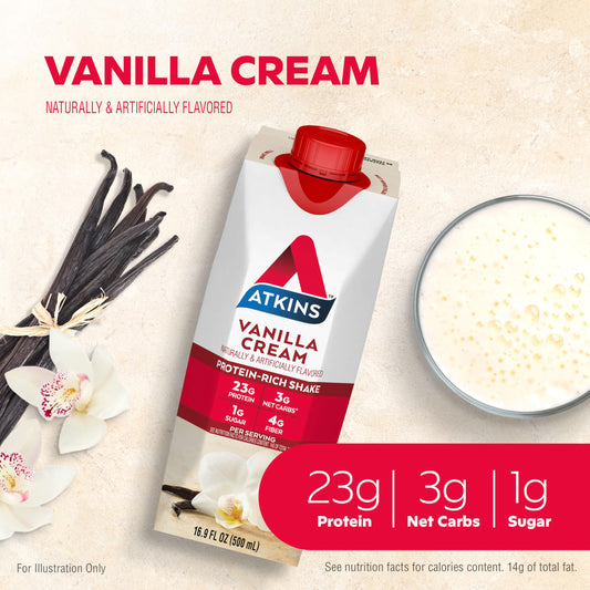 Atkins textura cremosa de batido para una sensación indulgente