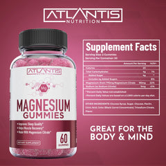 Atlantis Nutrition gomita en la mano para comparar tamaño y dosificación práctica