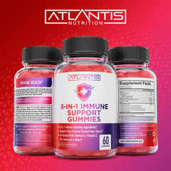 Atlantis Nutrition gomitas en mano para mostrar tamaño y facilidad de uso