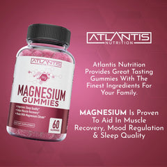 Atlantis Nutrition gomitas junto a una lámpara nocturna simbolizando apoyo al sueño