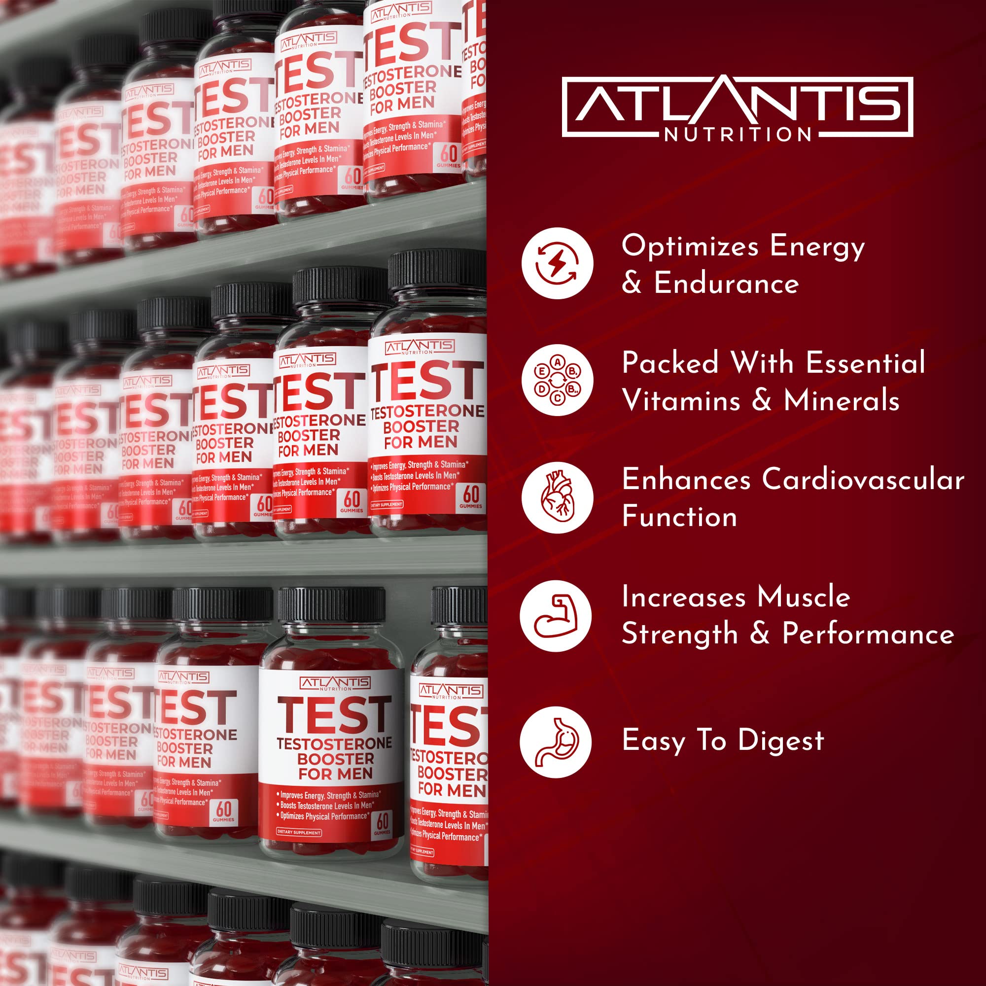 Sello de calidad Atlantis Nutrition GMP y laboratorio independiente certificado