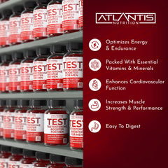 Sello de calidad Atlantis Nutrition GMP y laboratorio independiente certificado