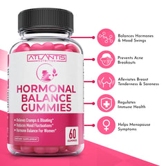 Atlantis Nutrition tarro abierto con gomitas para fácil consumo diario