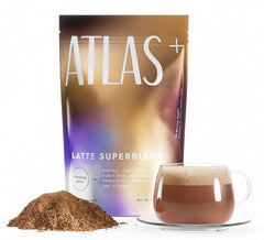 Atlas Coffee Club frente del empaque mostrando el formato de 20 servicios y beneficios