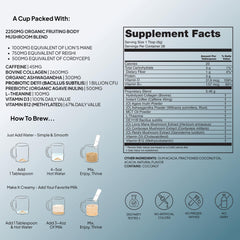 Atlas Coffee Club etiqueta con lista de ingredientes para transparencia nutricional