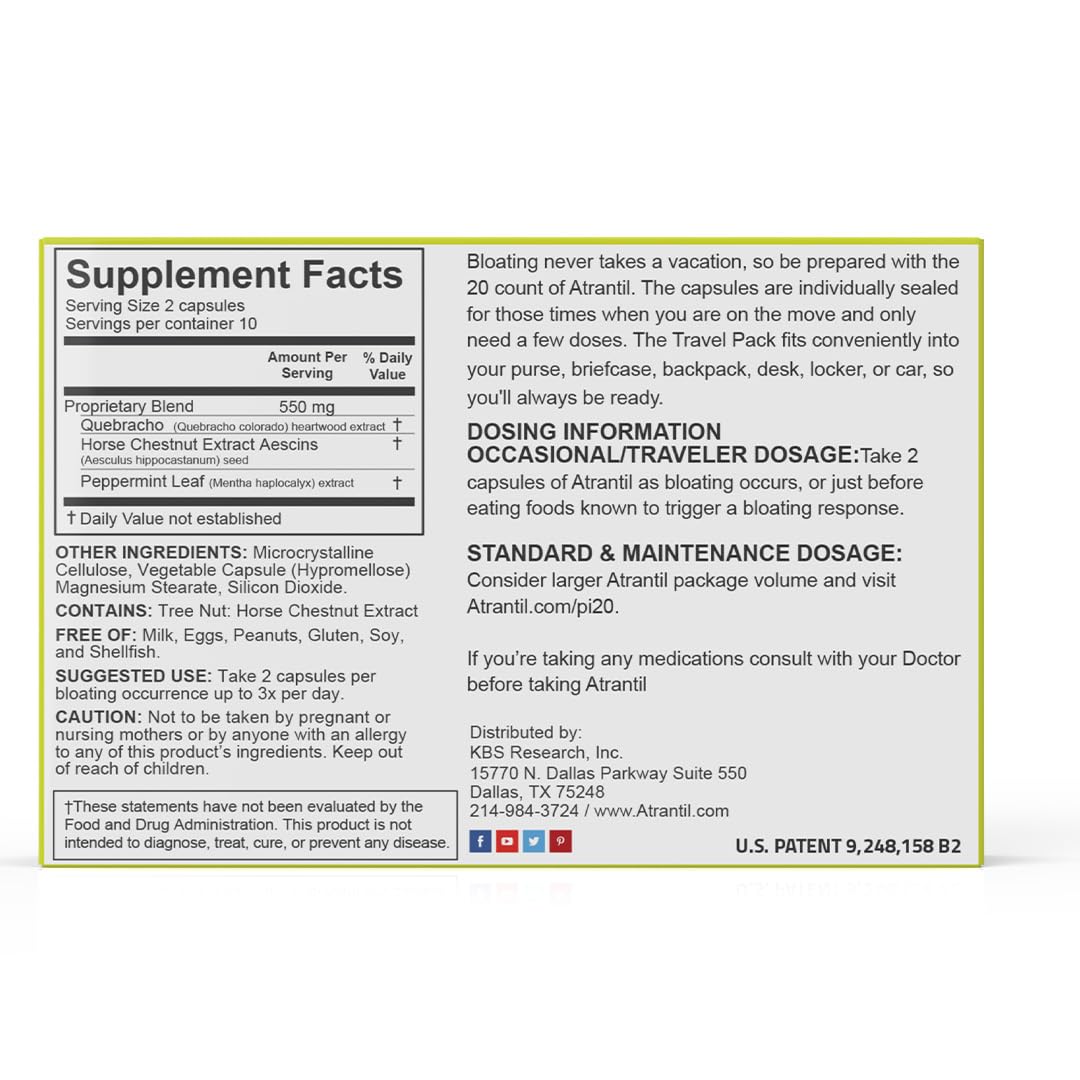 Atrantil etiqueta en detalle con ingredientes y beneficios antioxidantes