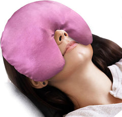 Atsuwell mascarilla frente rosa mostrando diseño y bloqueo de luz