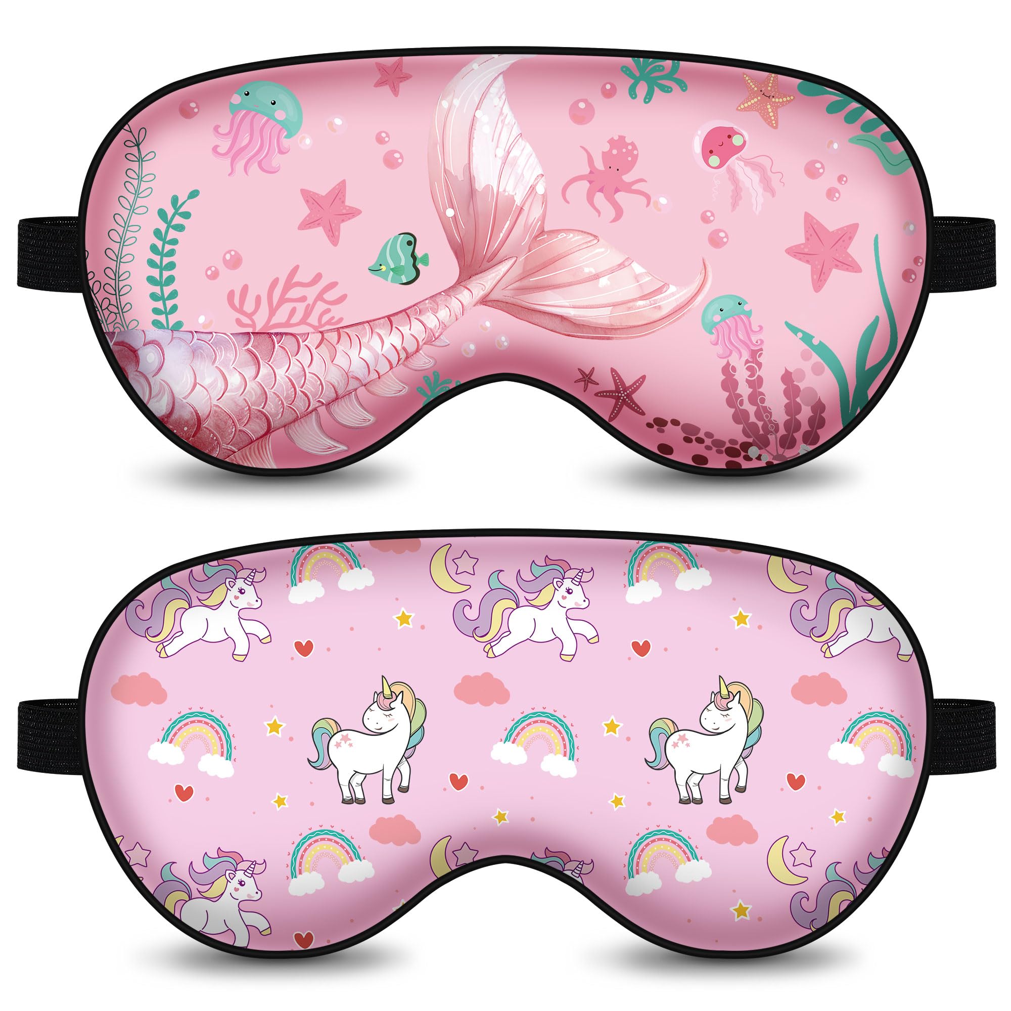 AUDFA antifaz unicornio frontal, confort y bloqueo de luz