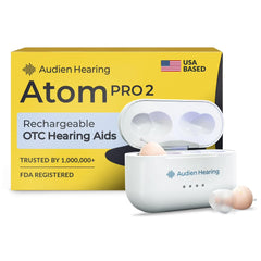 Audien Atom Pro 2 vista frontal mostrando diseño compacto y discreción