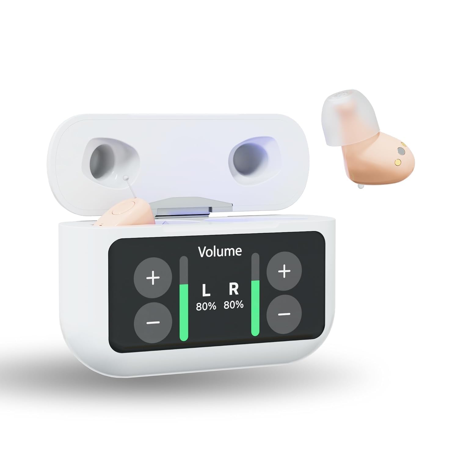 Audien Atom X pantalla táctil y textura para manos con artritis, control fácil