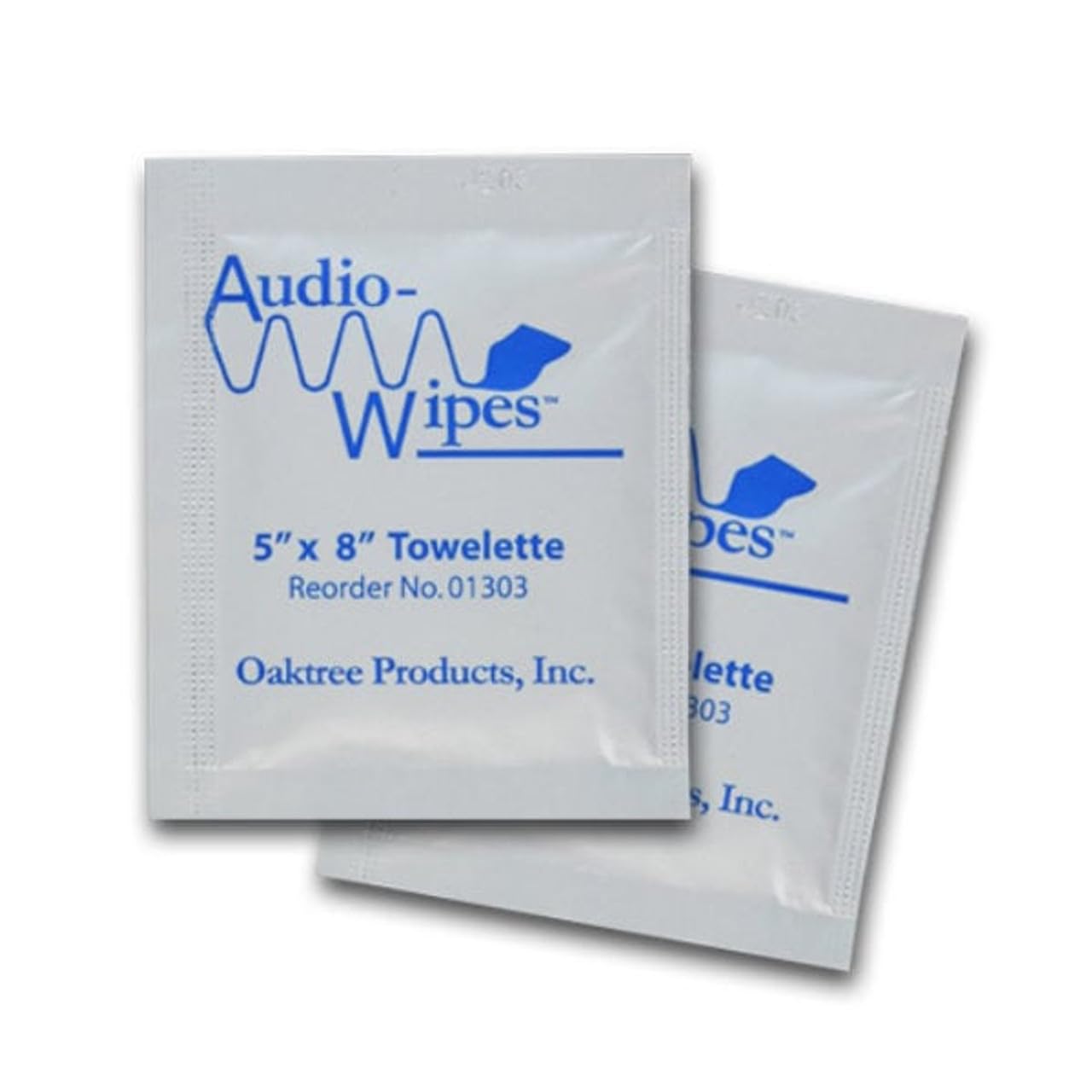 Audio-Wipes textura de la toallita desplegada mostrando suavidad y eficacia
