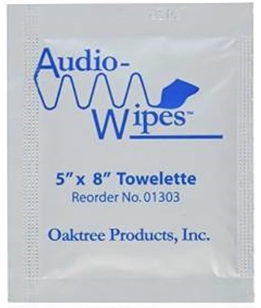 Audio-Wipes toallitas individuales selladas para higiene en viaje