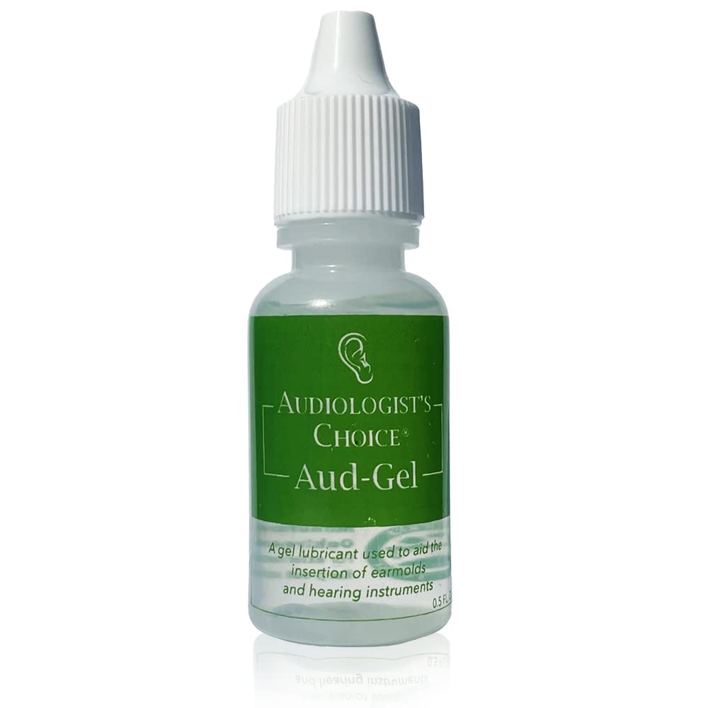 Audiologist's Choice botella frente con gotero, facilita colocación y sellado
