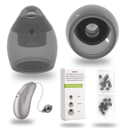 audisaisi domos Phonak frontal empaque mostrando 20 piezas, reposición práctica
