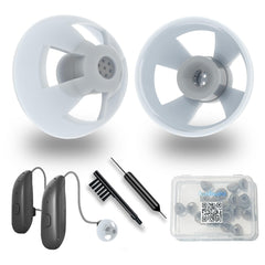 Audisaisi envase frontal 20 piezas mostrando compatibilidad ReSound y comodidad