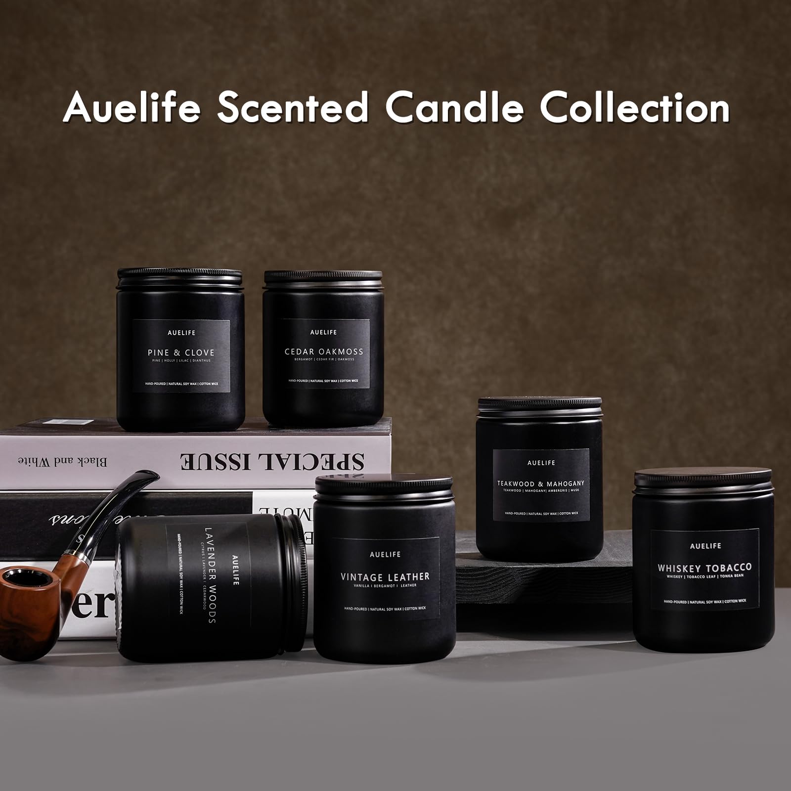 Auelife vela encendida creando ambiente cálido y relajante ideal para noches y reuniones