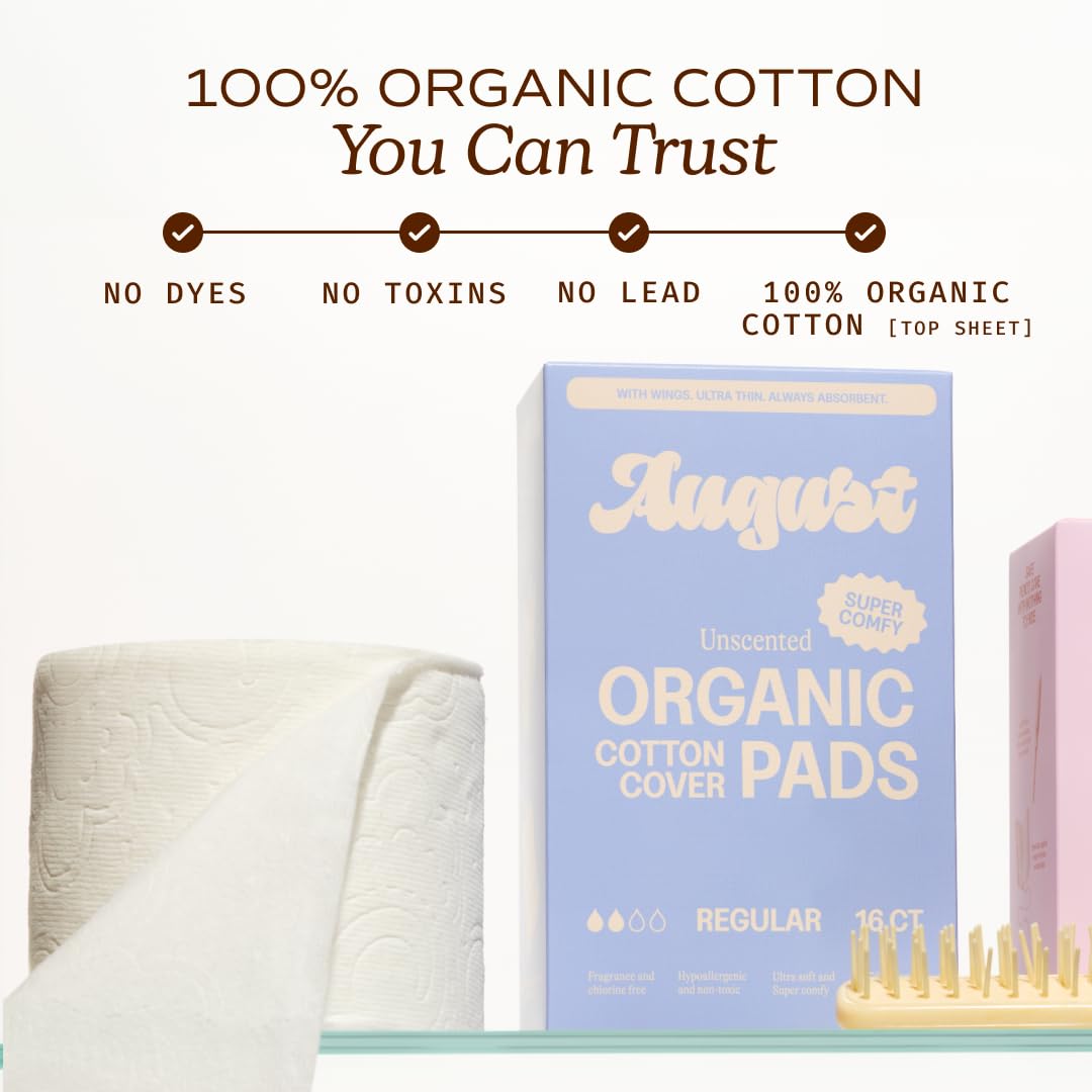 August detalle de las ocho capas absorbentes que ofrecen mayor protección