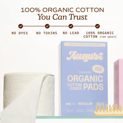 August detalle de las ocho capas absorbentes que ofrecen mayor protección