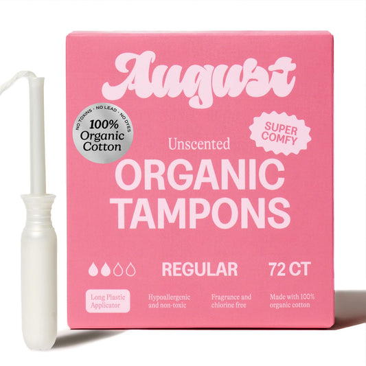 August empaque frontal mostrando las tres cajas y beneficio ecológico