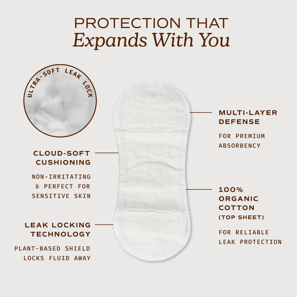 August protector en uso discreto bajo ropa interior, confianza diaria
