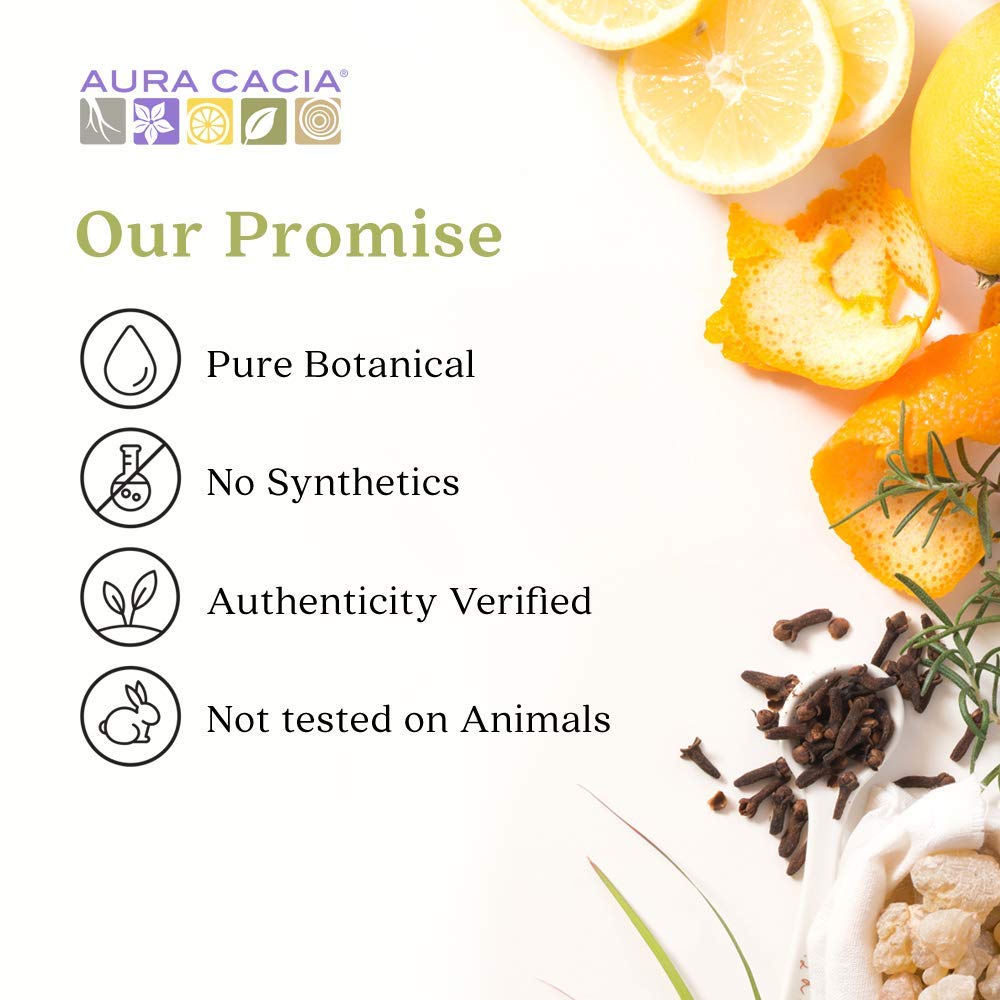 Aura Cacia aplicada en tapete de yoga para ambiente relajante