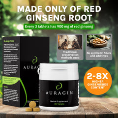 Auragin proceso de vaporizado tradicional indica método auténtico