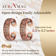 Auramag anillo en caja de regalo con paño de limpieza incluido