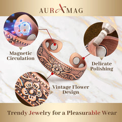 Auramag detalle interior mostrando imanes integrados y seguridad