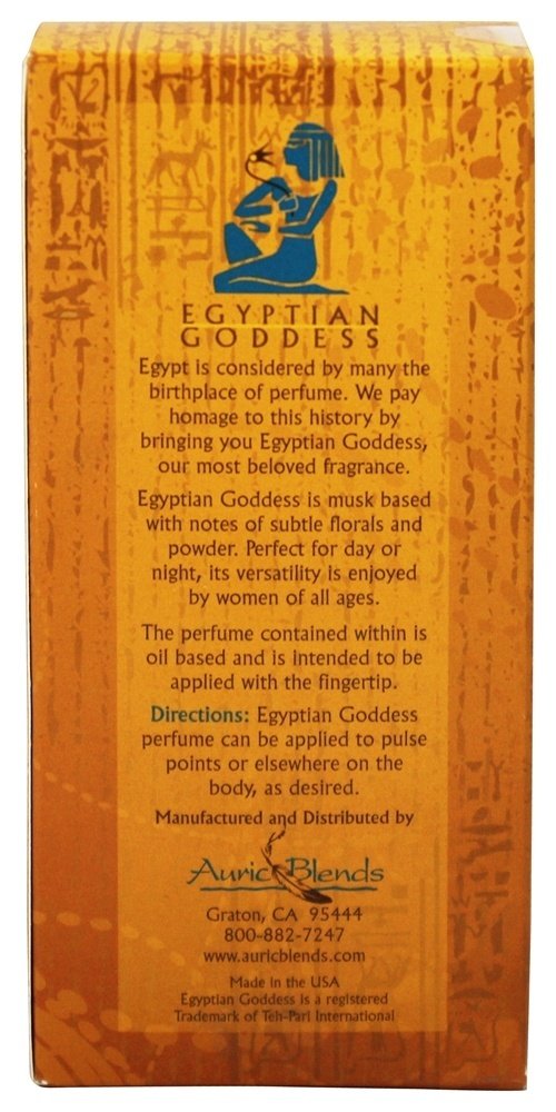 Auric Blends aplicación en pulso de Egyptian Goddess mostrando activación por fricción