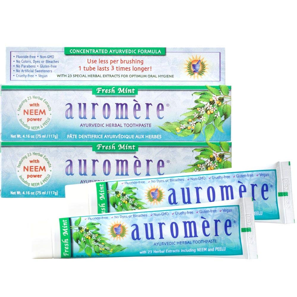 Auromere frontal del pack de 2 mostrando envase y beneficios claros