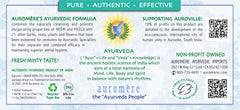 Auromere textura de la crema cerca, detalle concentrado y refrescante