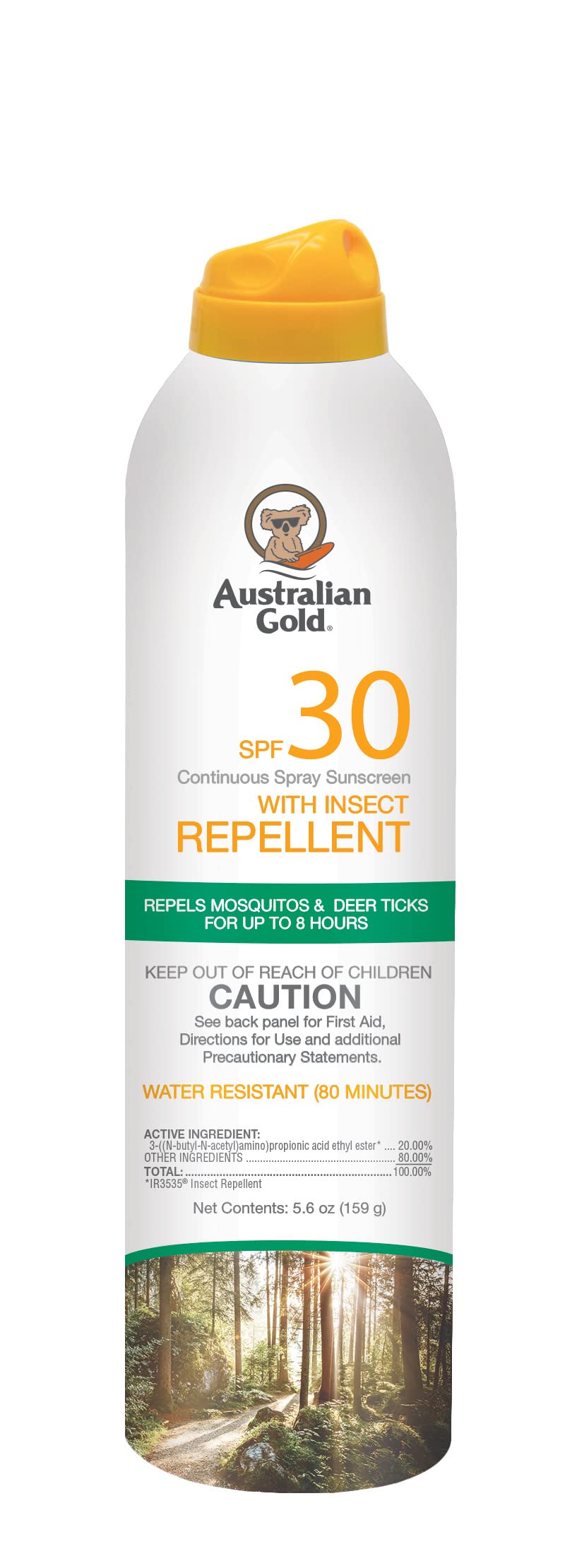 Australian Gold en uso durante excursión, protege del sol y repela insectos en exteriores